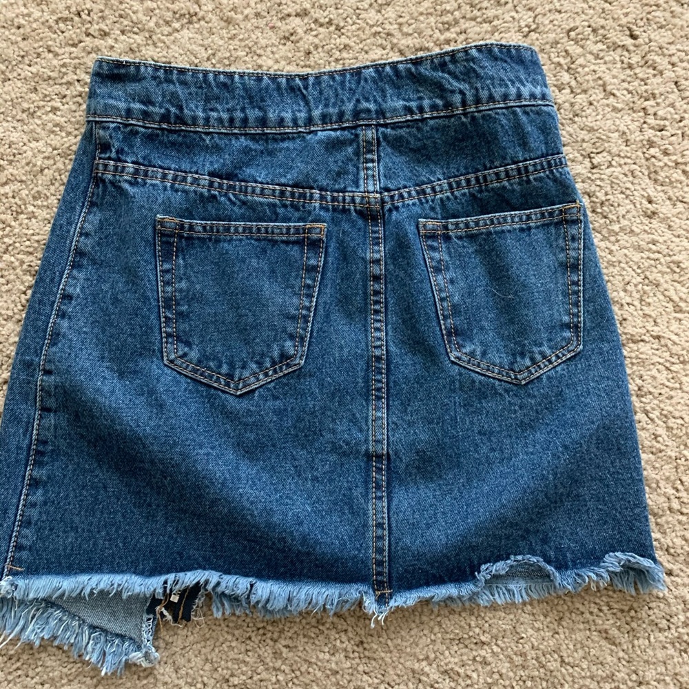 Nasty Gal Asymmetrical Denim Skirt - Picture 4 of 4